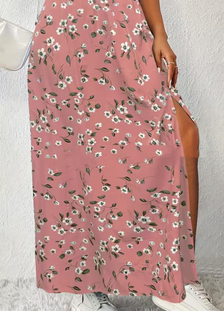 Women's Fashionable With Side-slit Printed Skirt HerMood