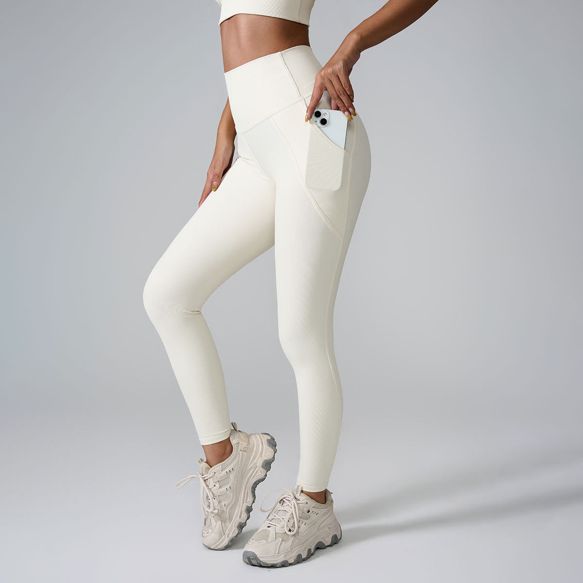 Skinny Pants High Waist Hip Lift Peach Pants Women HerMood